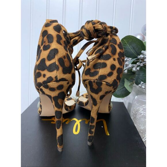 Lulus Leopard Ledah High Heel Dress Shoes Sz 7 - Picture 3 of 6